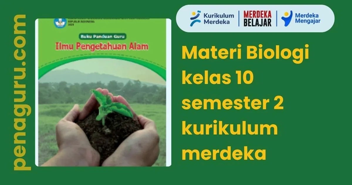 Materi Biologi Kelas 10 Semester 2 Kurikulum Merdeka Terbaru