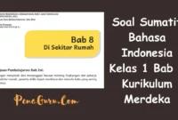 Soal Sumatif Bahasa Indonesia Kelas 1 Bab 8 Kurikulum Merdeka